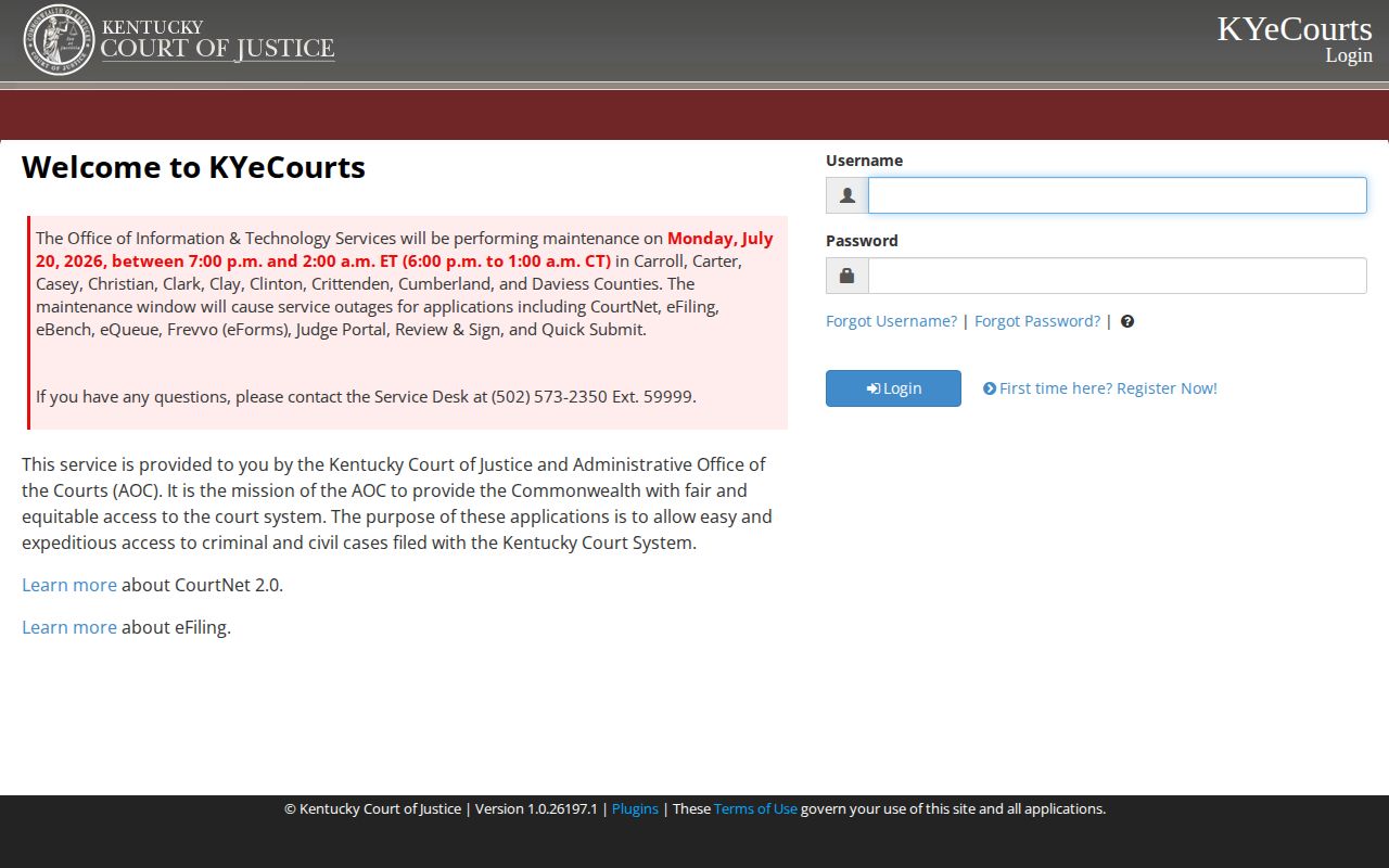 Livingston County released inmate court record lookup in CourtNet 2.0